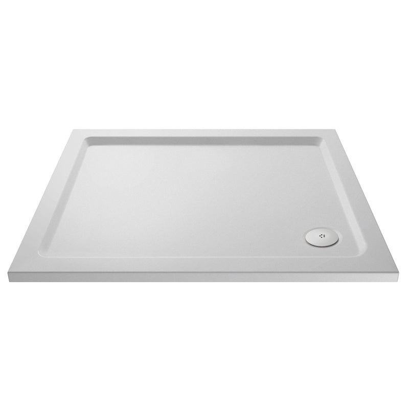 Nuie White Slip-Resistant Slimline Rectangular Shower Tray