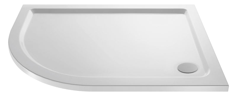 Nuie White Slimline Offset Quadrant Shower Tray