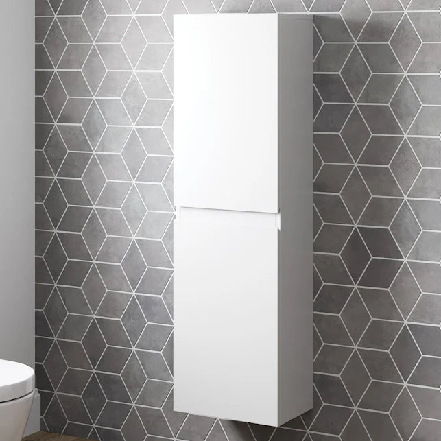 Kartell K-VIT Options 24 Wall Mounted Side Unit – White Gloss & Matt Cool Grey (OPTWMSU-WT)(OPTWMSU-CG)