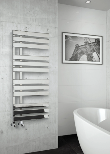 Kartell K-VIT Oregon Designer Towel Rail 500 x 1180mm - Chrome (ORE500-1200C)