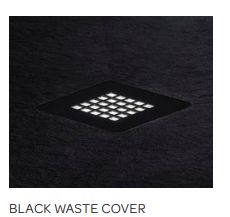 Kartell K-VIT Naturals Stone Effect Black Shower Tray 1700x700mm (STOR1707BK)