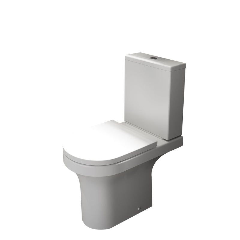 Kartell Ozone rimless close coupled toilet pan - bathroom suite pack