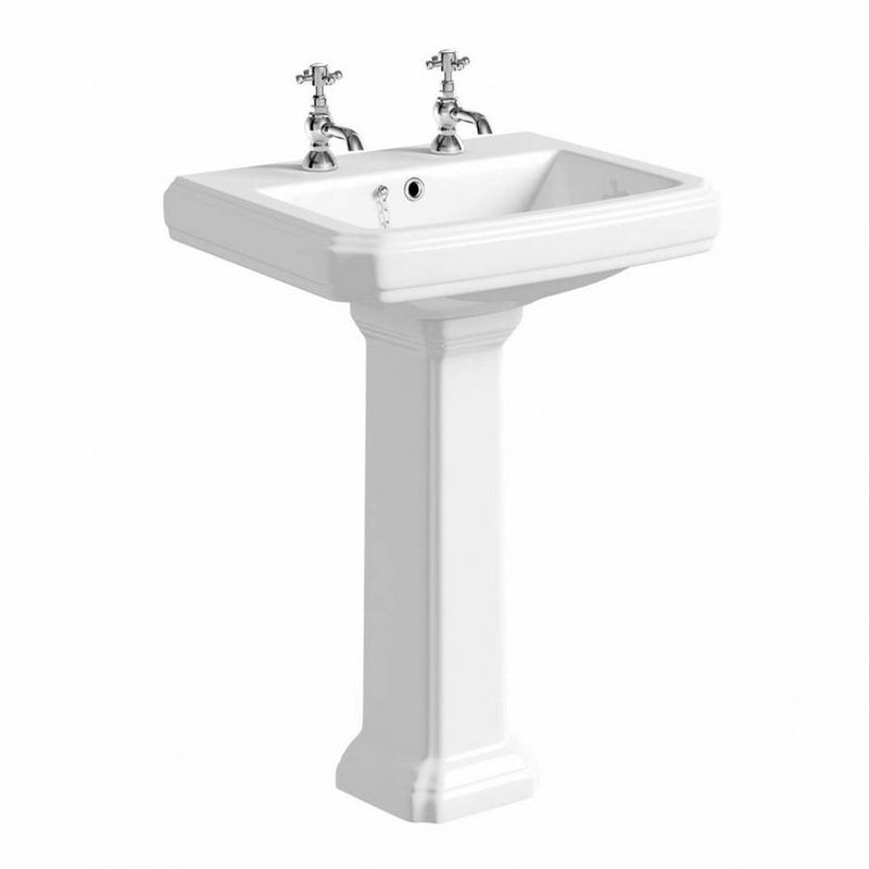 Kartell K-VIT Astley 600mm 2 Tap Hole Basin (POT036AS)