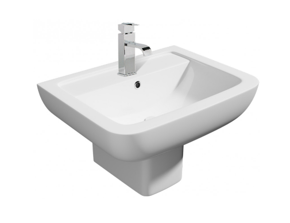 Kartell K-VIT Series 600 Square Semi Pedestal - White (POT454SE)