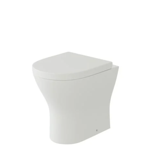 Kartell K-VIT Primo Round Rimless Back To Wall WC Pan - White (PRI-BTW-RO)