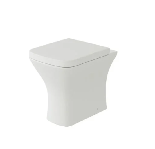 Kartell K-VIT Primo Square Rimless Back To Wall WC Pan - White (PRI-BTW-SQ)