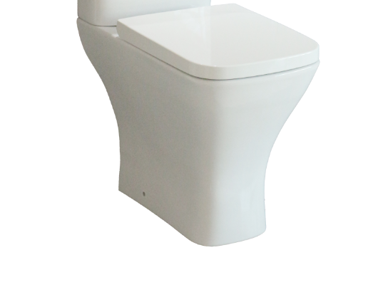 Kartell K-VIT Primo Square Open Back Comfort Height Rimless WC Pan - White (PRI-OBCH-SQ)