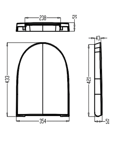 Kartell K-VIT Primo Round Soft Close Seat - White (PRI-SEAT-RO)