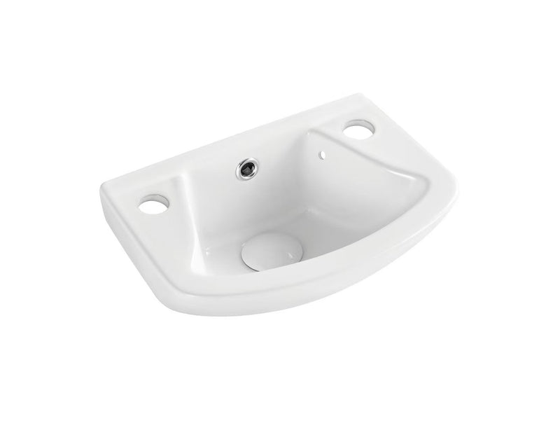 Kartell K-VIT Proton Cloakroom 355mm 2 Tap Hole Basin (PRO355BAS2)