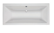 Carron Quantum double ended acrylic bath shown from above in gloss white