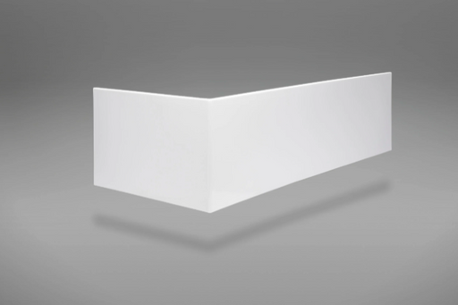 Carron Quantum L-shaped Carronite front bath panel in gloss white