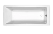 Carron Quantum single ended acrylic bath shown from above in gloss white