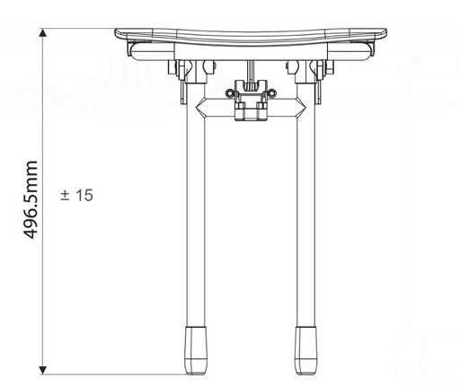 AKW Rugao Compact Fold-Up Shower Seat – White