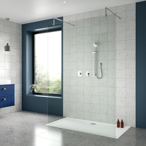 Nuie Arvan Chrome 1 Outlet Concealed Thermostatic Shower Valve Bundle lifestyle image 1