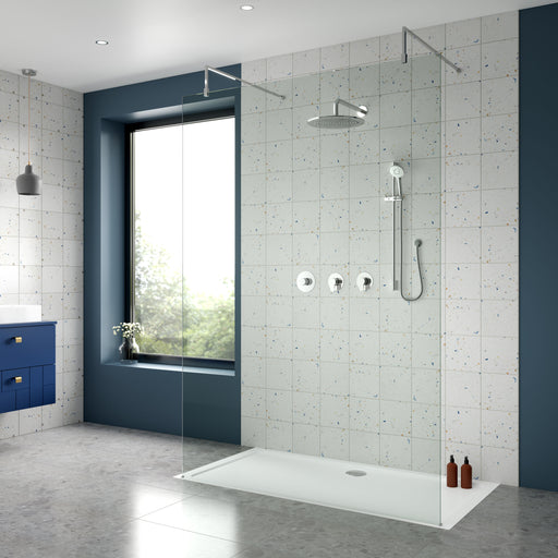 Nuie Arvan Chrome 2 Outlet Concealed Shower Valve with Stop Tap & Diverter lifestyle image 1