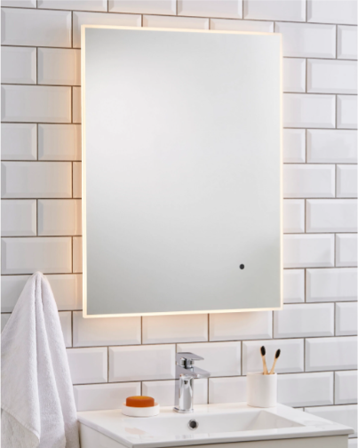 Kartell K-VIT Seattle 600 x 800mm LED Mirror - Chrome (SE6080)