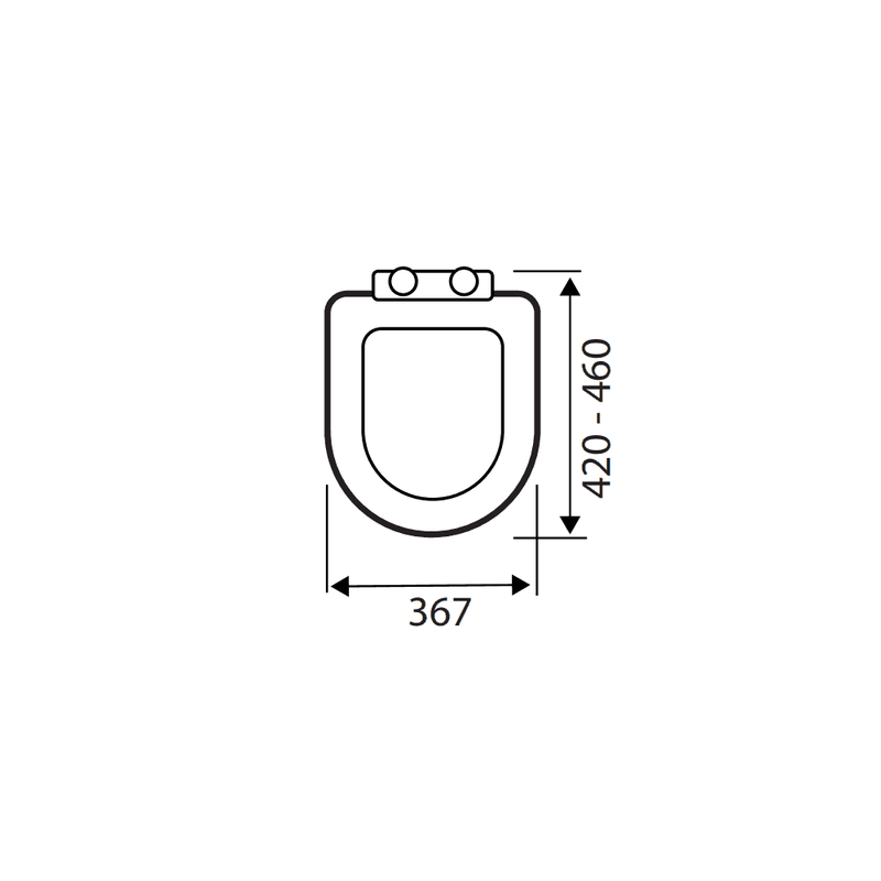 Kartell K-VIT Standard D Wrapover Seat White Gloss (SEA101D)