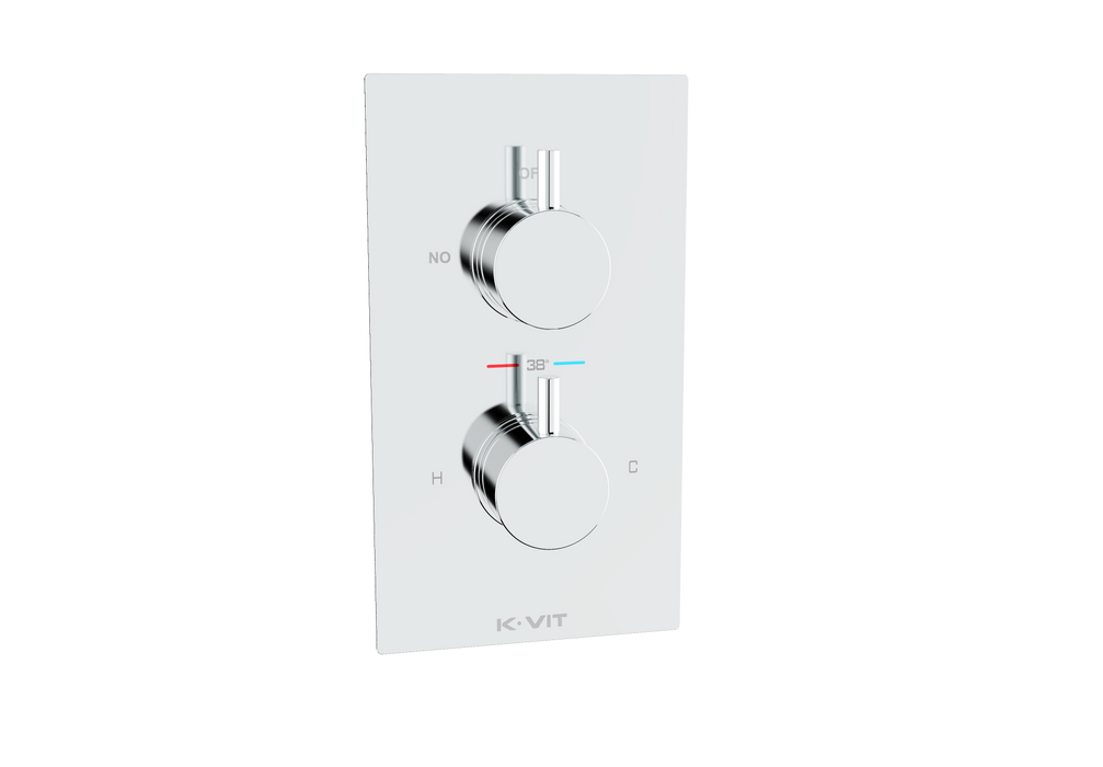 Kartell K-VIT Plan Concealed Thermostatic Valve Chrome (SH001PL)