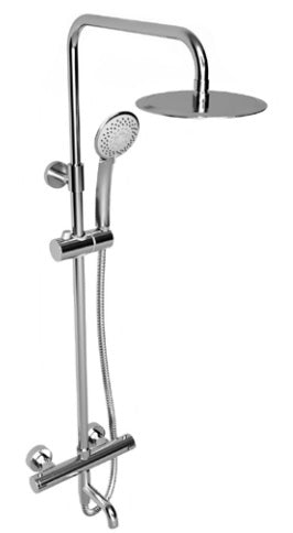 Kartell K-VIT Plan Option 11 Thermostatic Bar Shower with Rigid Riser & Bath Filler Spout – Chrome (SHO011PL)