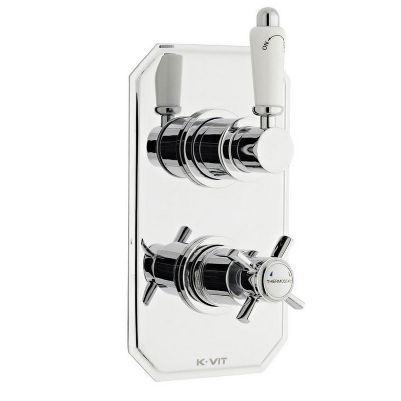 Kartell K-VIT Klassique Concealed Thermostatic Shower Valve & Diverter – Chrome (SHO043KL)