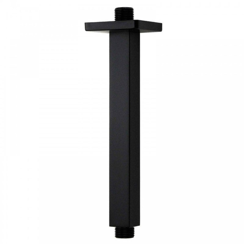 Kartell K-VIT Nero Square Shower Ceiling Arm-Matt Black (SHO156NS)