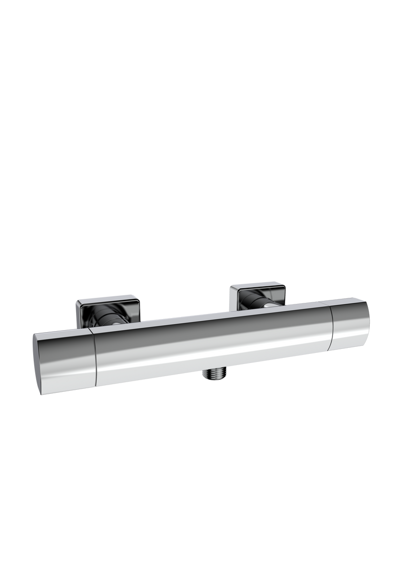 Kartell K-VIT Kolt Option 2 Thermostatic Bar Shower with Adjustable Slide Rail Kit – Chrome (SHO301KCP)(SHO302KCP)