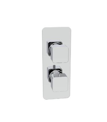 Kartell K-VIT Kolt Option 4 Thermostatic Concealed Shower with Adjustable Slide Rail Kit – Chrome (SHO303KCP)(SHO302KCP)(SHO092OE)