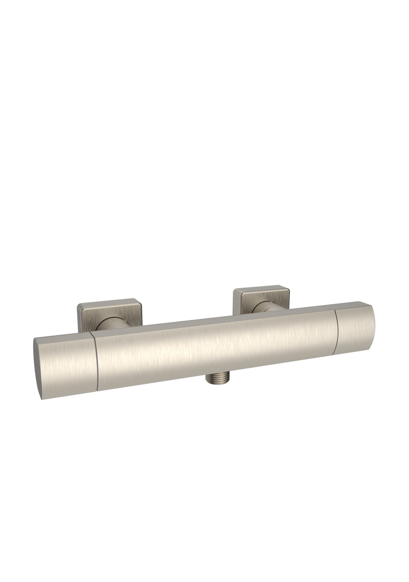 Kartell K-VIT Kolt Option 2 Thermostatic Bar Shower with Adjustable Slide Rail Kit – Brushed Nickel (SHO331KBN)(SHO332KBN)