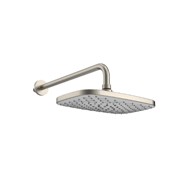 Kartell K-VIT Kolt Option 3 Thermostatic Shower with Fixed Overhead Drencher – Brushed Nickel (SHO333KBN)(SHO335KBN)