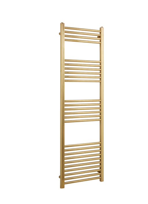 Kartell K-RAD 22mm Straight Heated Towel Rail 500mm x 1600mm Brushed Brass