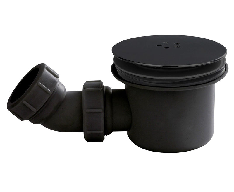 Nuie 90mm Fast Flow Shower Tray Waste - Matt Black