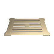Nuie 90mm Fast Flow Shower Tray Waste with Grid - Brushed Brass