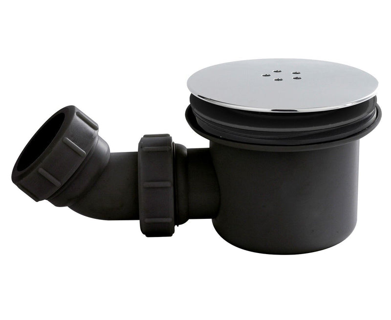Black Chrome Fast Flow Shower Waste (STW007)