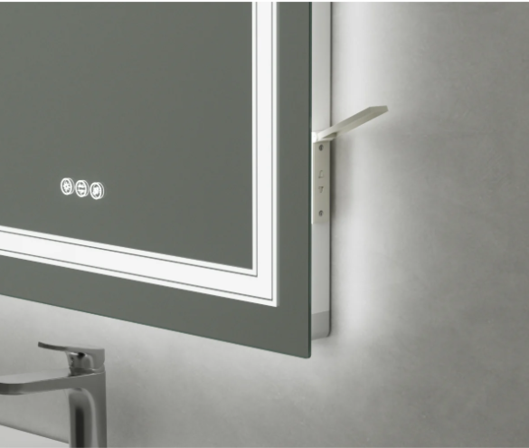Kartell K-VIT Scope Landscape 700 x 500mm Bluetooth LED Mirror - Chrome (SC5070L)
