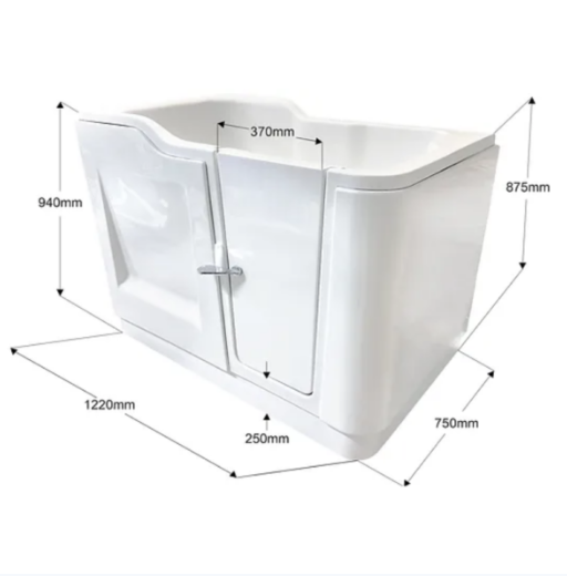Adagio Grande Easy Access Walk In Bath 1220mm x 750mm
