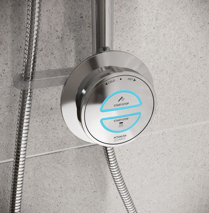 Aqualisa Quartz Classic Smart Digital Shower Exposed with Adjustable Head and Bath Fill (HP/Combi)