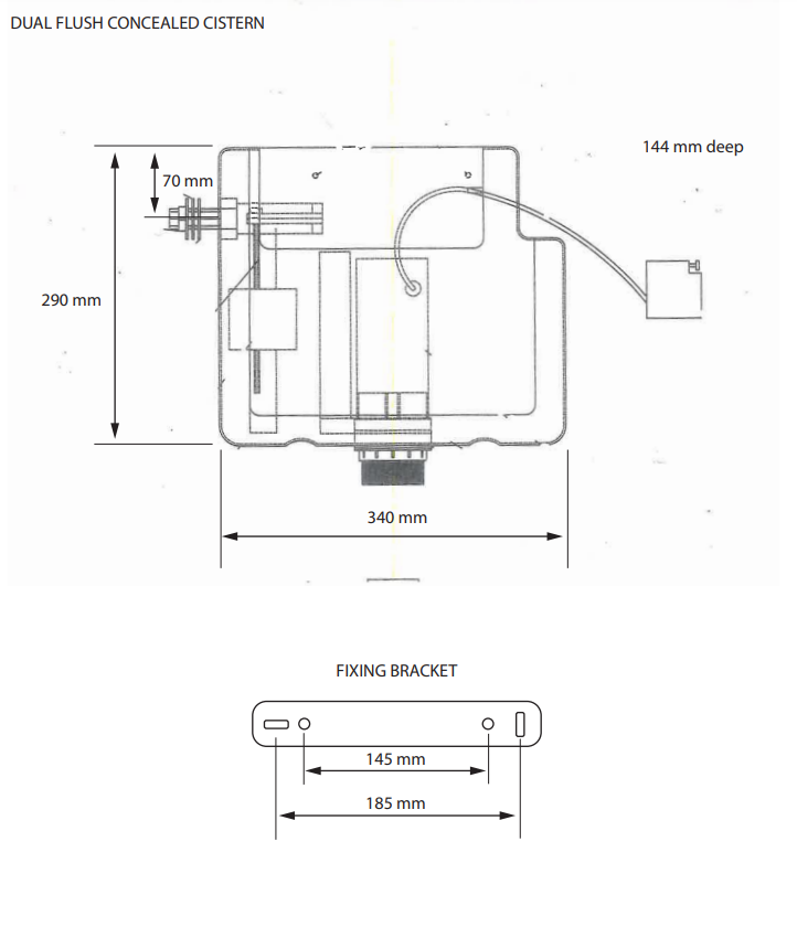 Kartell K-VIT Concealed Cistern ACC001N