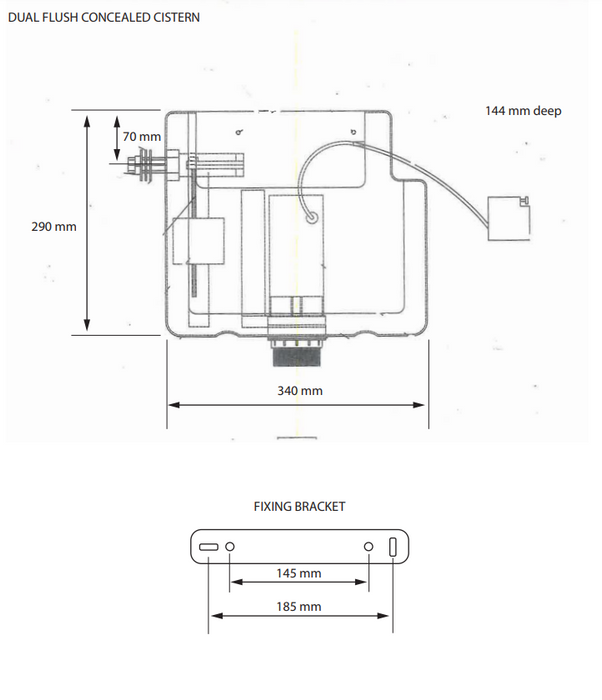 Kartell K-VIT Concealed Cistern ACC001N