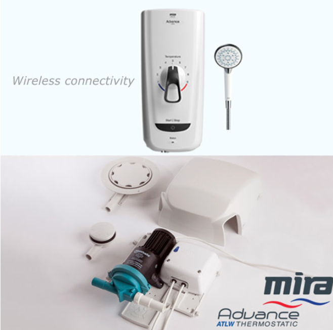 Mira Advance Flex Extra 8.7kw Electric Shower 1.1785.005 & Whale SDP13 ...