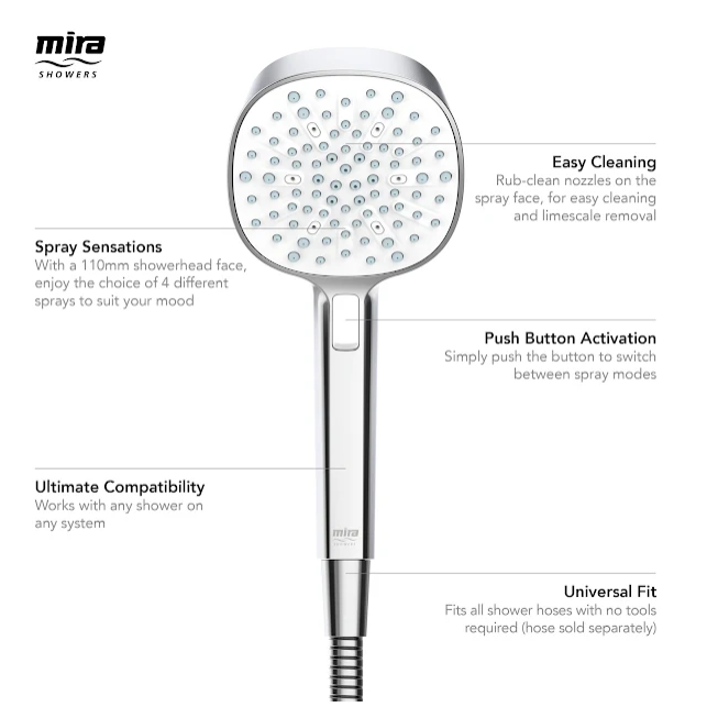 Mira Select EV Thermostatic Exposed Mixer Shower Chrome (31999W)