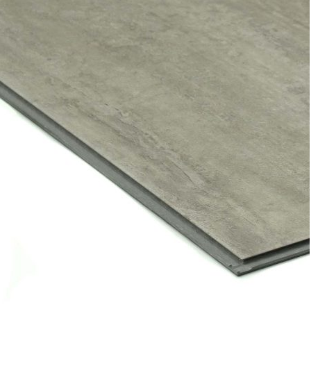 Vinyl Click Tile Flooring, Light Concrete, 305mm x 610mm x 5mm (2.02sqm)