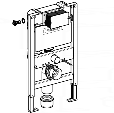 Geberit Duofix Wall Hung Frame & Cistern (23515)