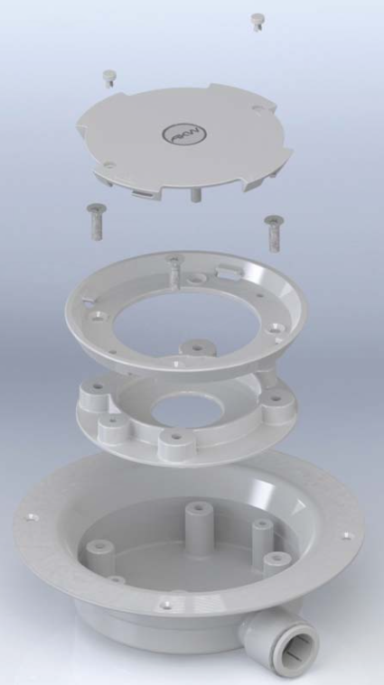 AKW Pumped Gulley Waste for Wet Floor Former PGTF 22mm (25414)