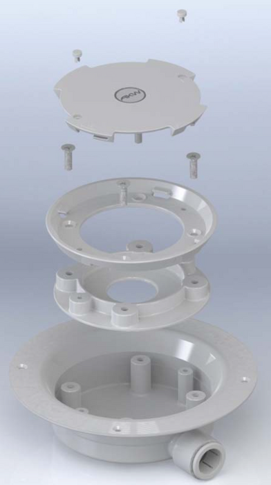 AKW Pumped Gulley Waste for Wet Floor Former PGTF 22mm (25414)
