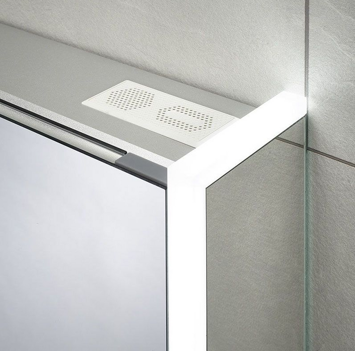 Sensio Ainsley Triple Door Illuminated Mirror Cabinet With Bluetooth 700x1200x130mm (SE30994C0)