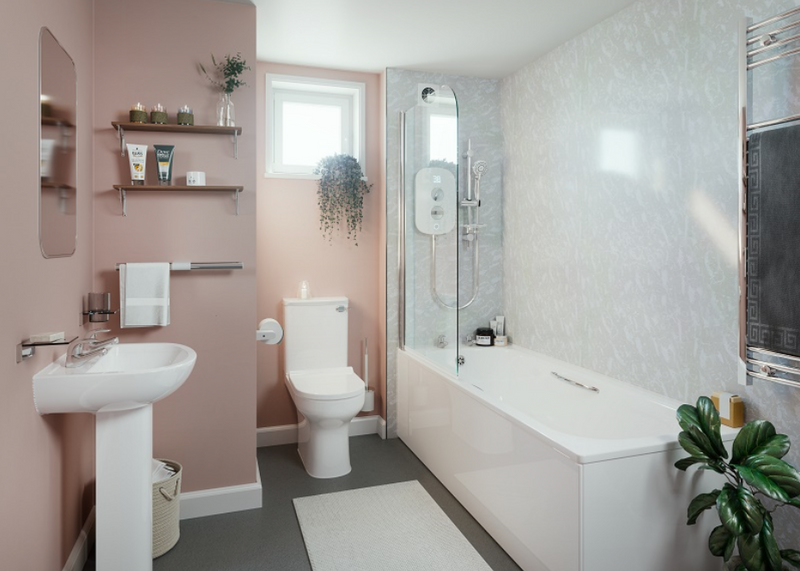 AKW 1700x700mm steel bath and kit 30842 anti-slip base detail