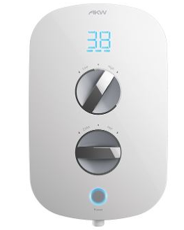 AKW iTherm White 8.5kw Thermostatic Shower With Standard Kit (29024)