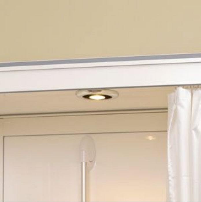 AKW Shower LED Light With Fan, 3 Bezels, Silavent SPV802ETLED (15SL01)