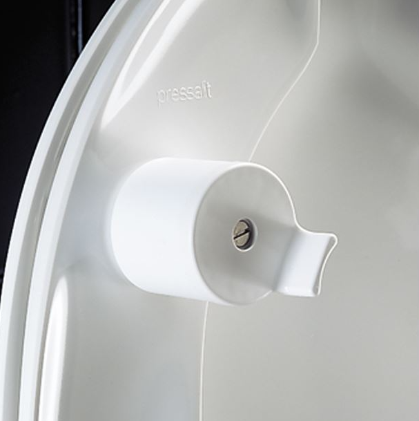 Pressalit Toilet Seat Ergosit With Cover, 50mm Raised White (R20000)