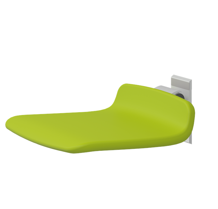 Pressalit PLUS Shower Seat 450, Fixed Height Lime Green (R7404277)